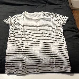 GAP Black and White Striped Tee